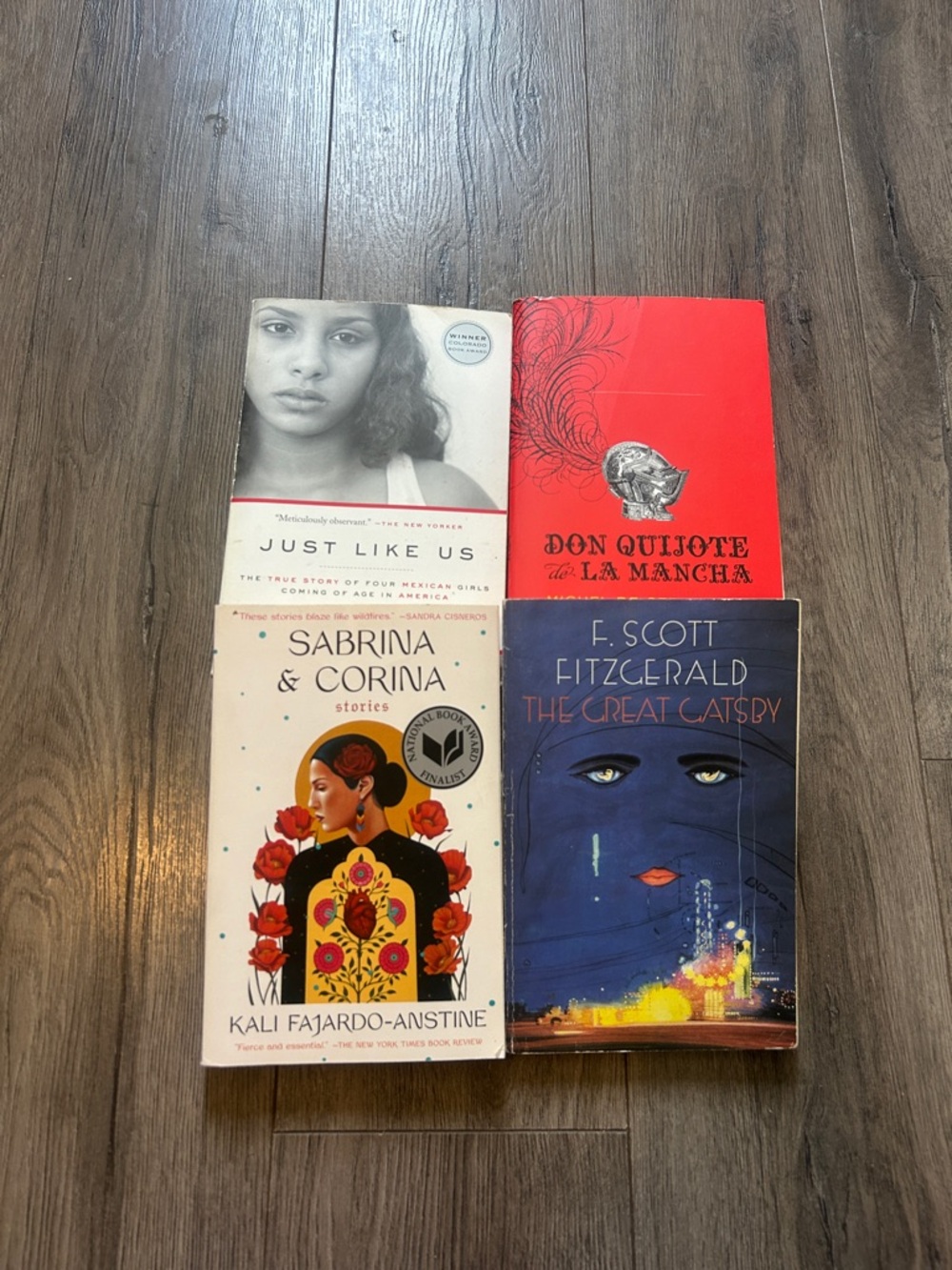Set of 4 books for all my book readers. Good condition